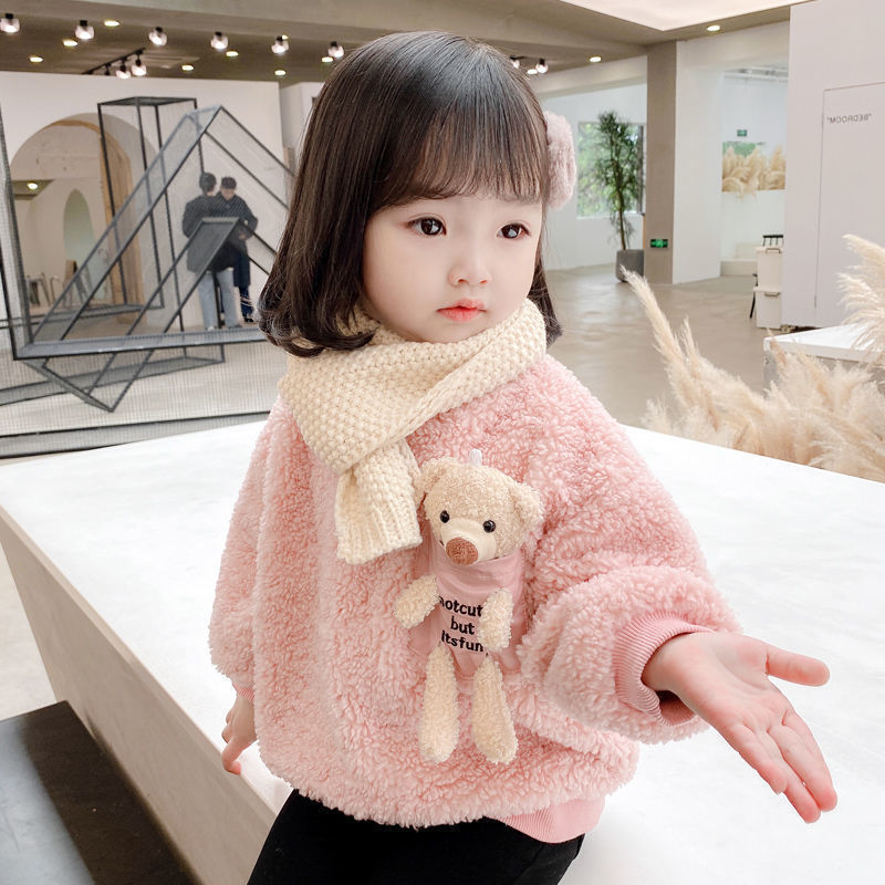 Winter Clothing Toddler Girl - Sudadera de lana cálida para niñas