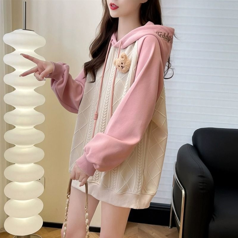 Winter Clothing Essentials For Women - Top rosa con capucha para mujer,