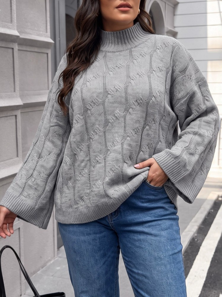 Winter Clothing For Plus Size Women - Suéter de Punto Casual de Invierno