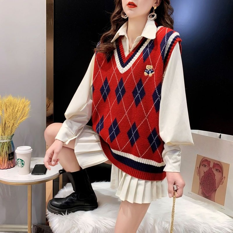 Winter Clothing Trends 2025 Women'S - Chalecos de punto rojo para mujer,