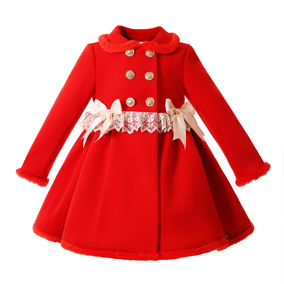 Winter Clothing Toddler Girl - Pettigirl, nueva chaqueta roja de invierno
