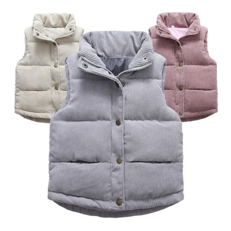 Winter Clothing For Boys - Chaleco de pana para niños y