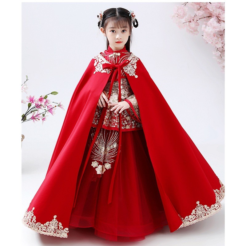 Winter Clothing Kids - Traje Hanfu Cheongsam para Niñas, Ropa