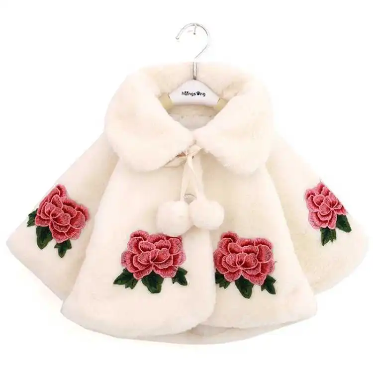 Winter Clothing Toddler Girl - Capa de piel de imitación para