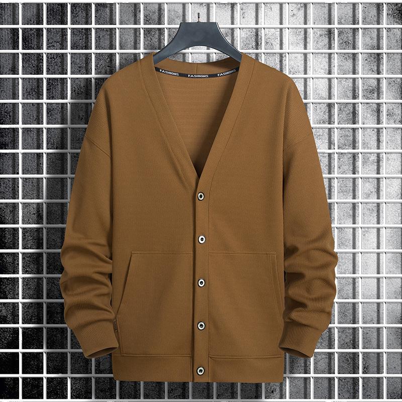 Suéter de talla grande cárdiga - Winter Clothing Men Style reseña y precio