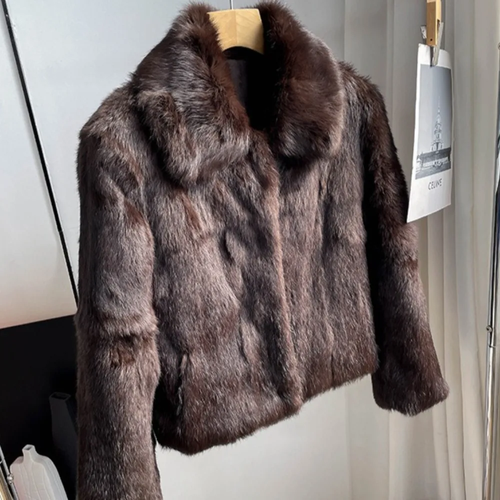 Abrigo de piel de conejo Natur - Winter Clothing Store reseña y precio