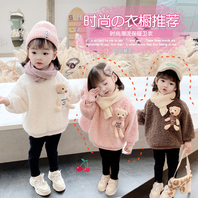 Sudadera de lana cálida para n - Winter Clothing Toddler Girl reseña y precio