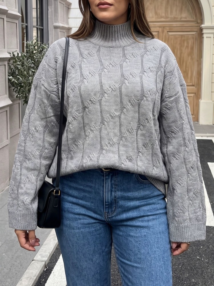 Suéter de Punto Casual de Invi - Winter Clothing For Plus Size Women reseña y precio