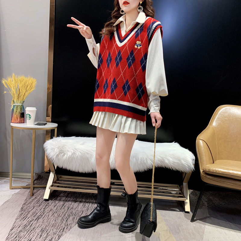 Chalecos de punto rojo para mu - Winter Clothing Trends 2025 Women'S reseña y precio