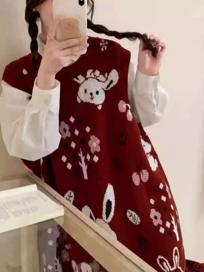 Vestido de chaleco suéter de d - Winter Clothing Trends 2025 Women'S reseña y precio
