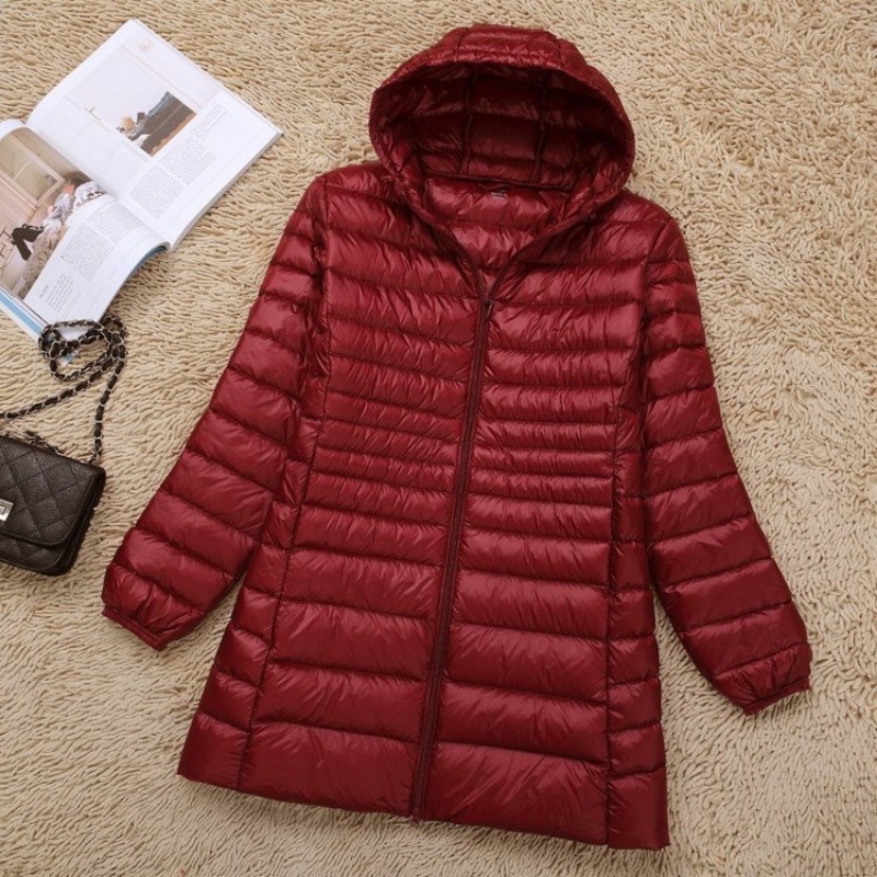 Chaquetas acolchadas con capuc - Winter Clothing For Plus Size Women reseña y precio