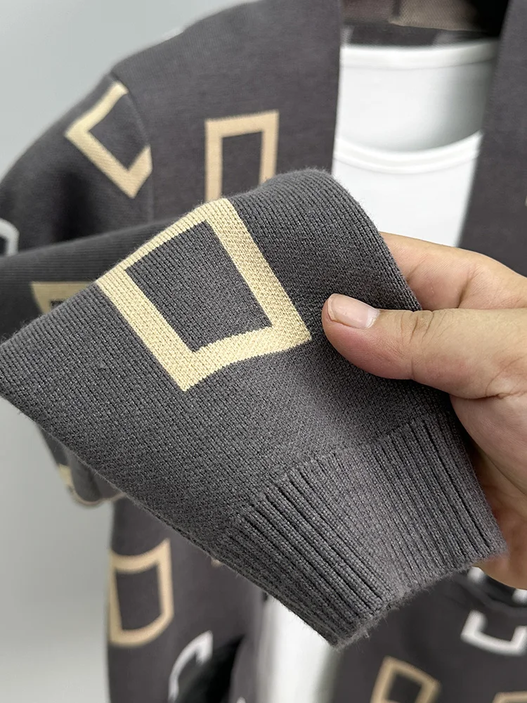 Cárdigan de punto de diseñador - Winter Clothing Men Style reseña y precio
