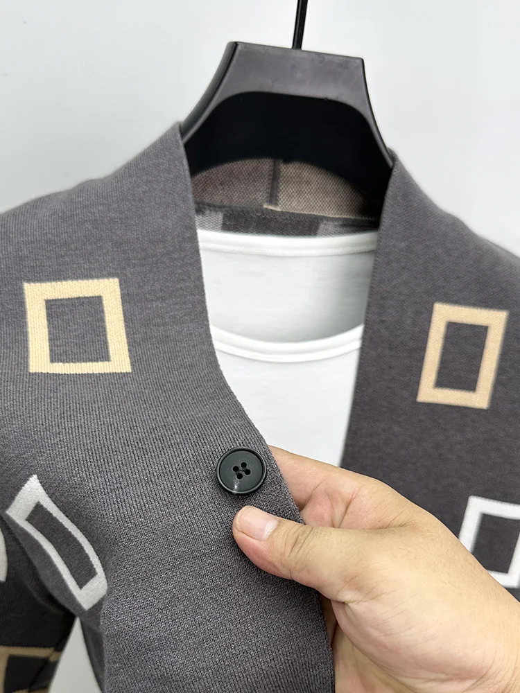 Cárdigan de punto de diseñador - Winter Clothing Men Style reseña y precio