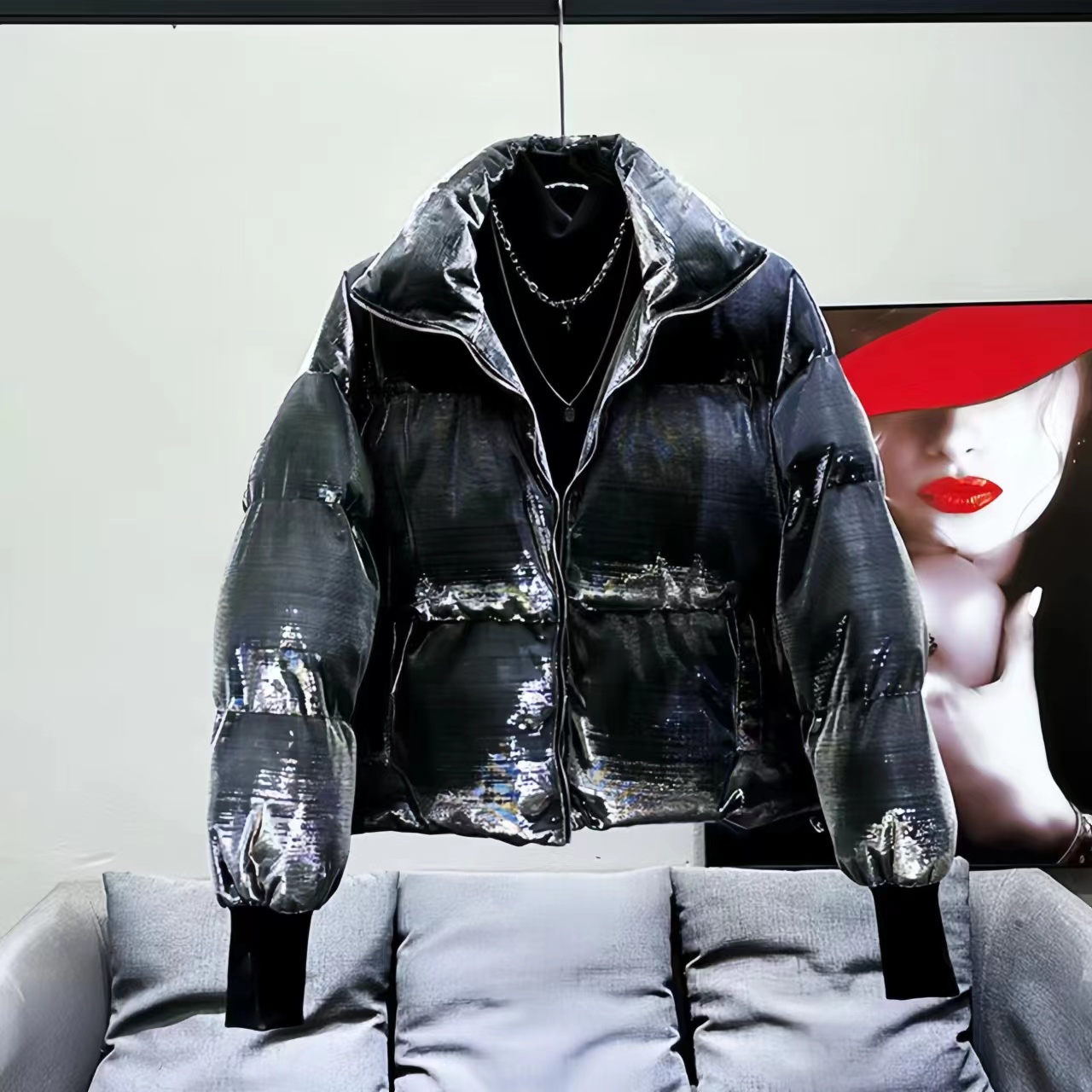 Chaqueta corta y gruesa de alg - Winter Clothing Men Style reseña y precio
