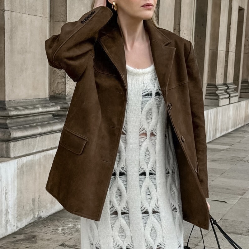 Chaqueta de ante de estilo occ - Winter Clothing Amazon reseña y precio