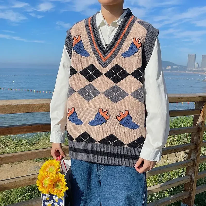 Suéteres con cuello en V para  - Winter Clothing Men Style reseña y precio