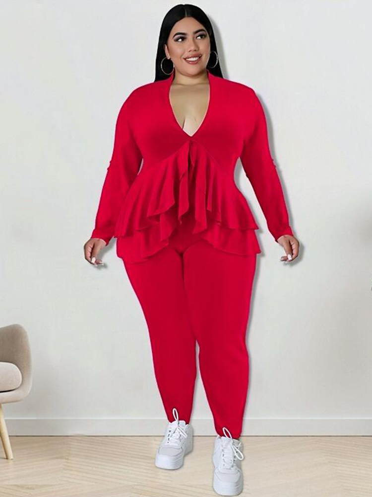 Conjunto de ropa de talla gran - Winter Clothing For Plus Size Women reseña y precio