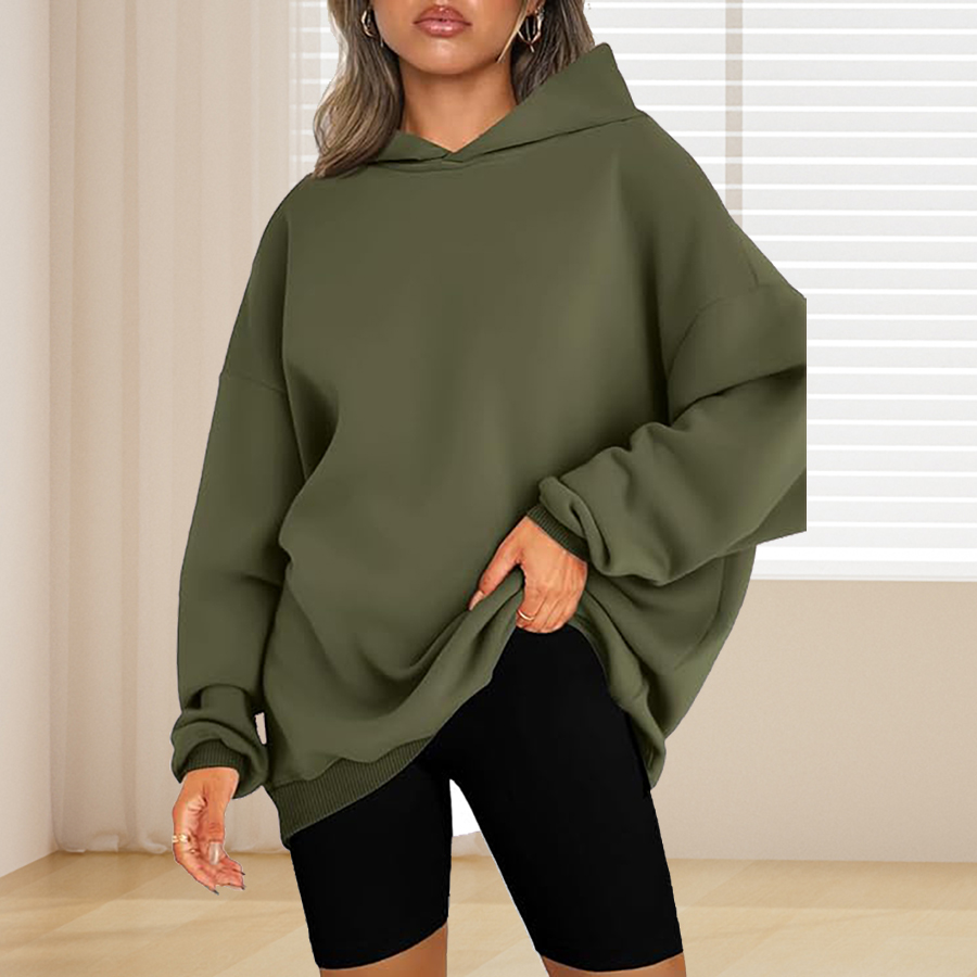 Sudadera con capucha básica de - Winter Clothing For Plus Size Women reseña y precio