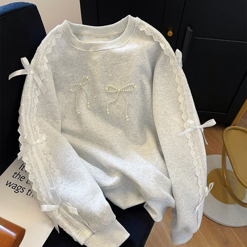 Sudaderas con perlas y cuello  - Winter Clothing Trends 2025 Women'S reseña y precio