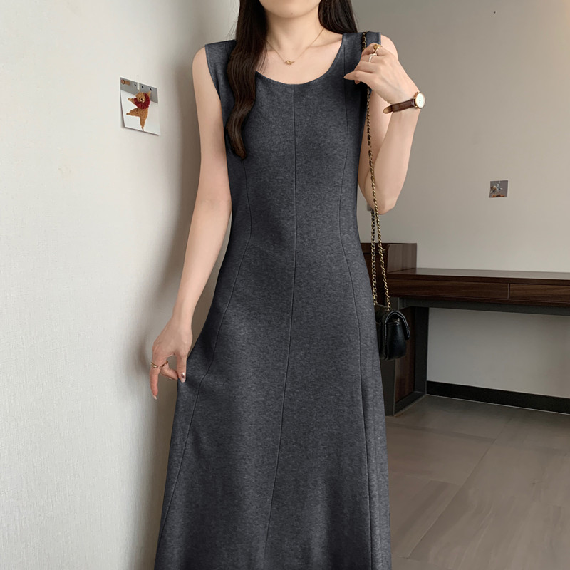 Vestidos elegantes lisos sin m - Winter Clothing For Plus Size Women reseña y precio
